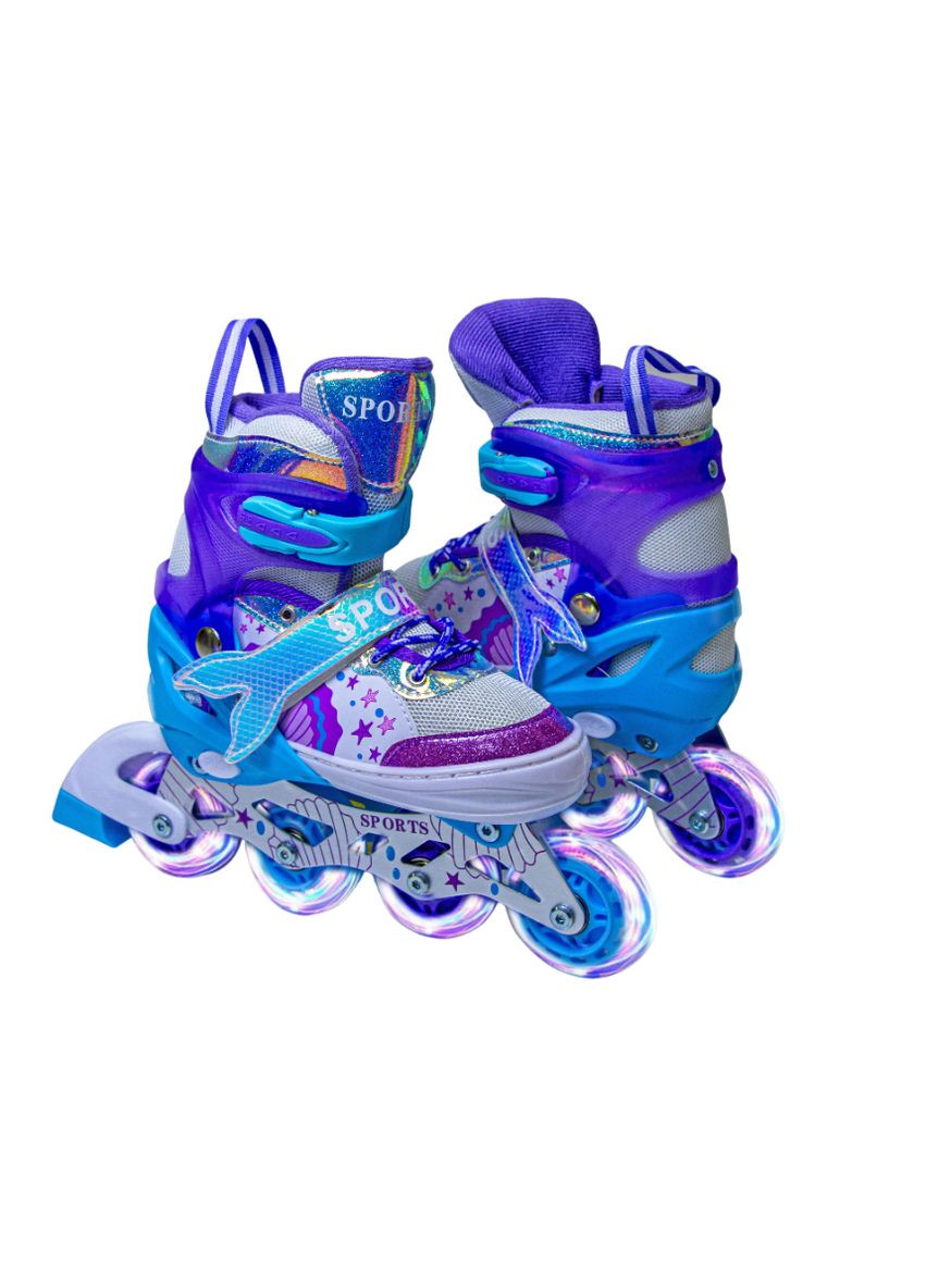 Дитячий комплект роликів, розмір, устілка 20.5-23.5, колеса світяться. Purple (1566149213) Scale Sports (340910184)