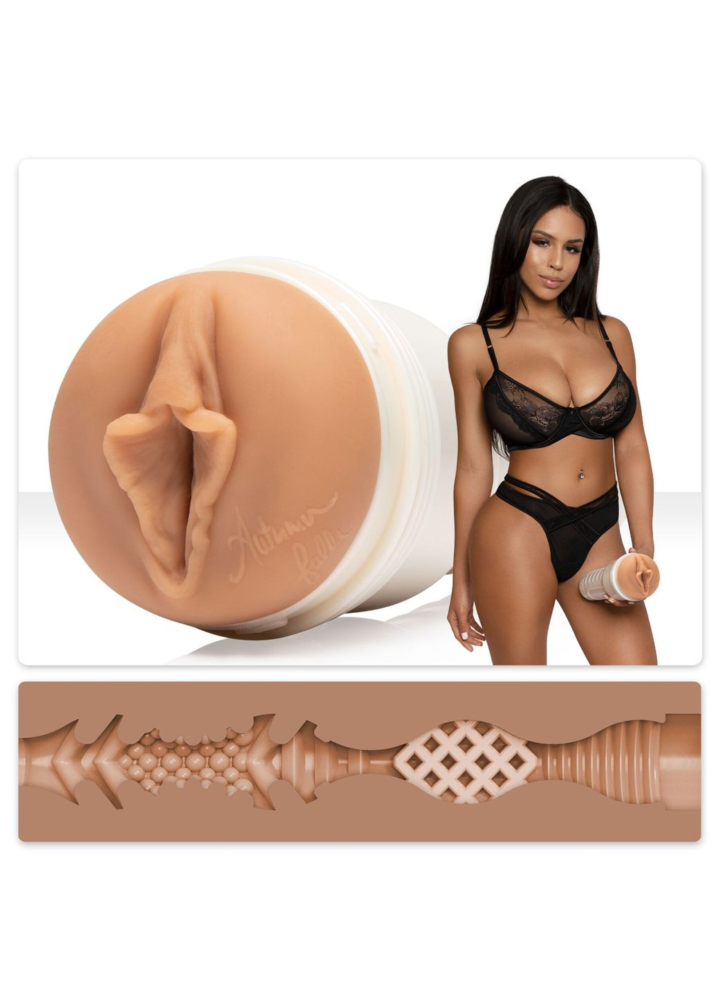Мастурбатор Girls: Autumn Falls - Cream, зі зліпка вагіни, дуже ніжний - CherryLove Fleshlight (339868120)