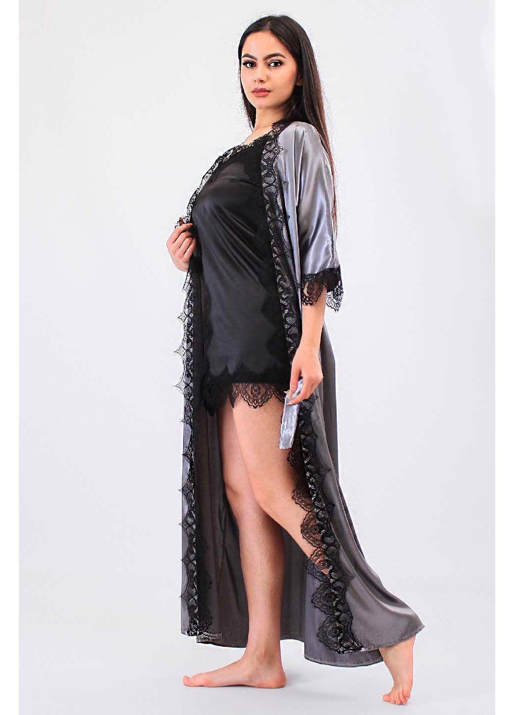 Комплект пеньюар та халат Ghazel (319821073)