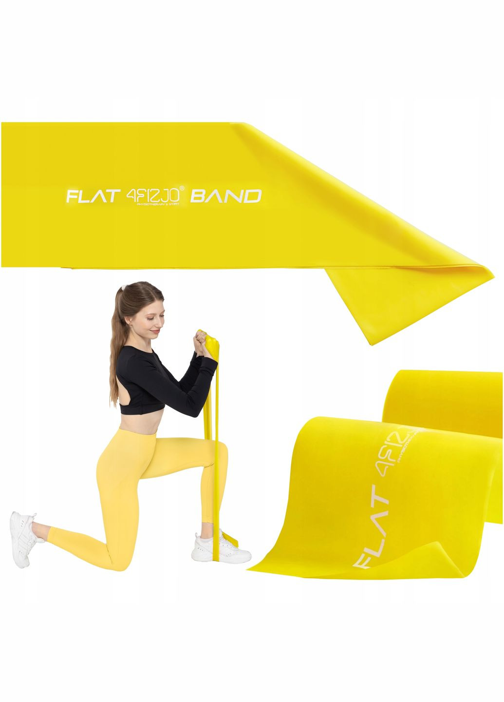 Лента-эспандер для спорта и реабилитации Flat Band 30 м 1-2 кг Yellow () 4FIZJO P-5907739311160 (340459040)