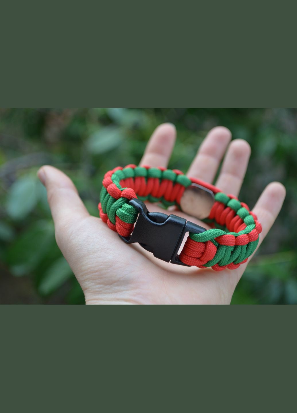 Браслет из паракорда Патриот с Гербом Украины нейзильбер на фастексе + брелок в подарок No Brand (341738815)