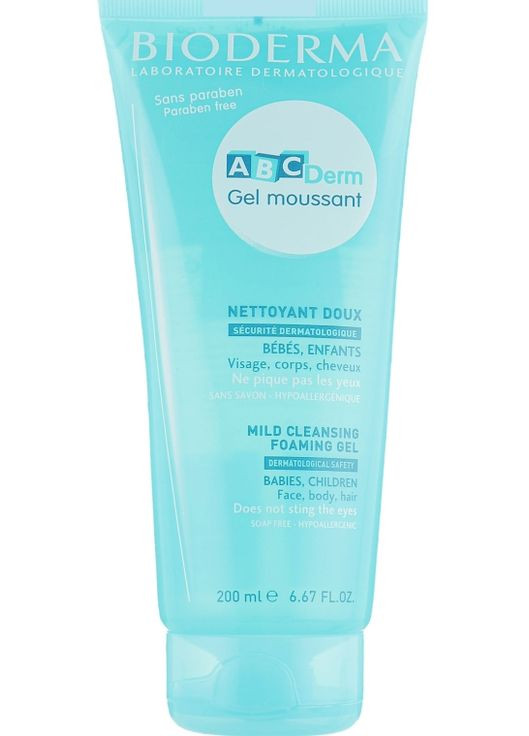 Дитячий очищувальний мус ABCDerm Mild Foaming Cleanser 200ml (508059-18777) Bioderma (368633523)