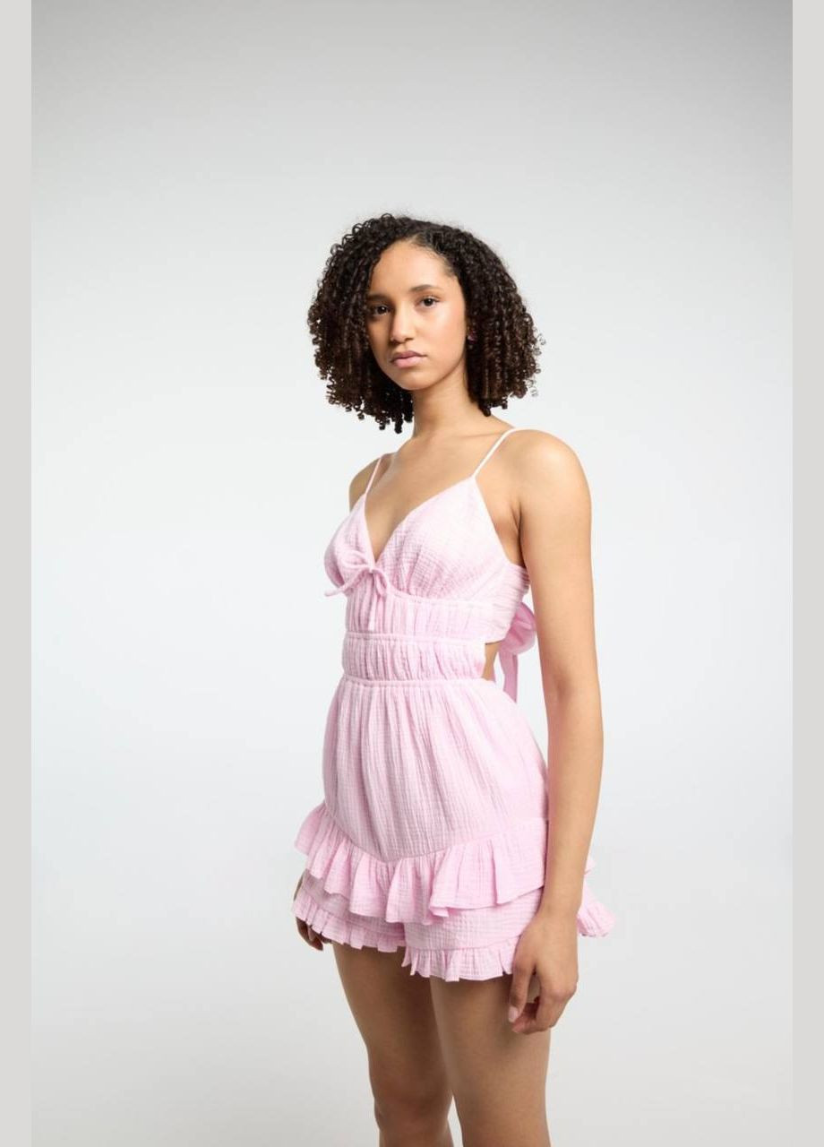 Нежный и легкий комбинезон Adelante комбинезон-шорты однотонный розовый кэжуал муслин