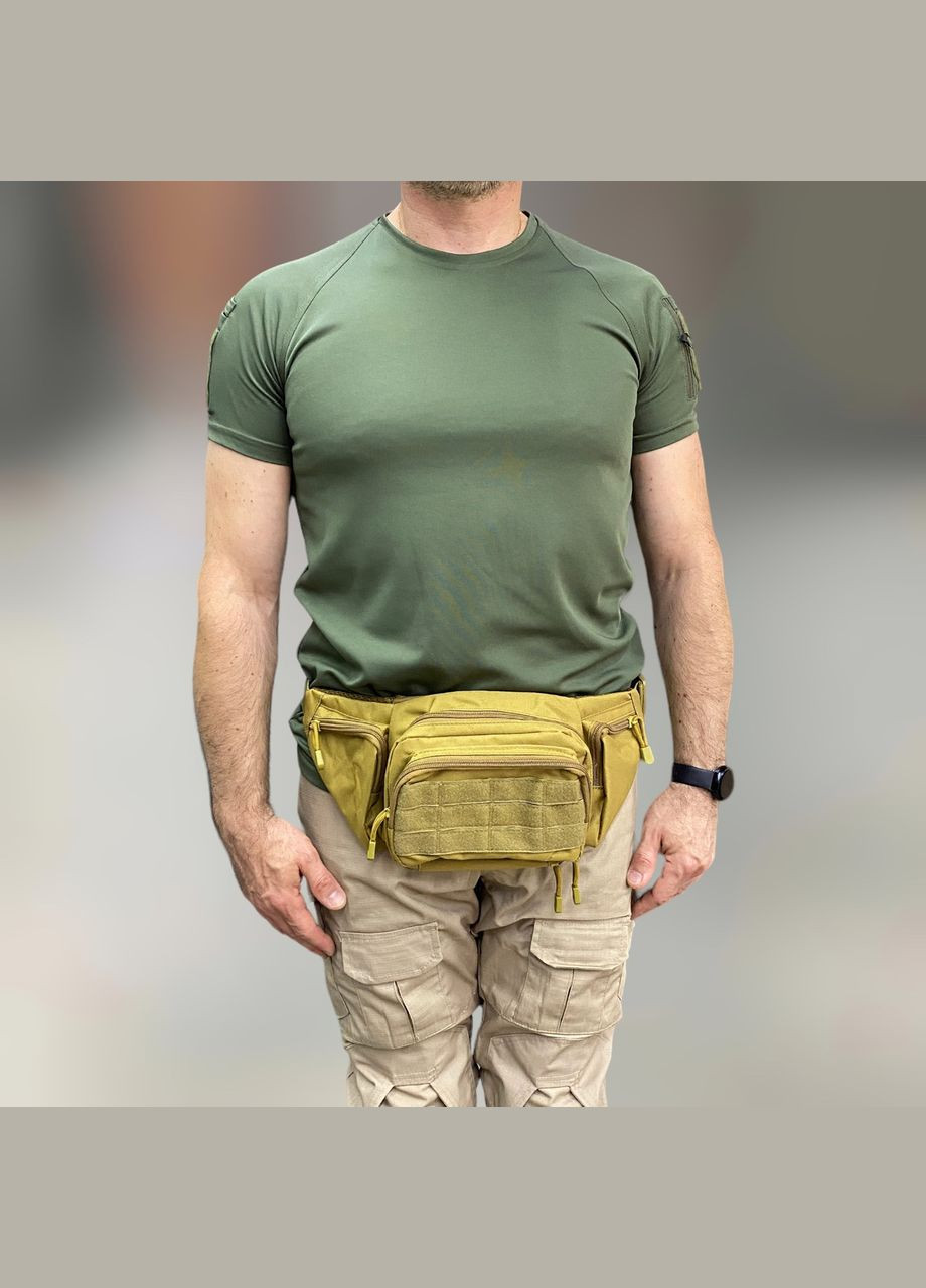 Сумка тактическая на пояс или через плечо,, 43 х 13 см, Оксфорд,, итог тактический на пояс Yakeda (338625031)