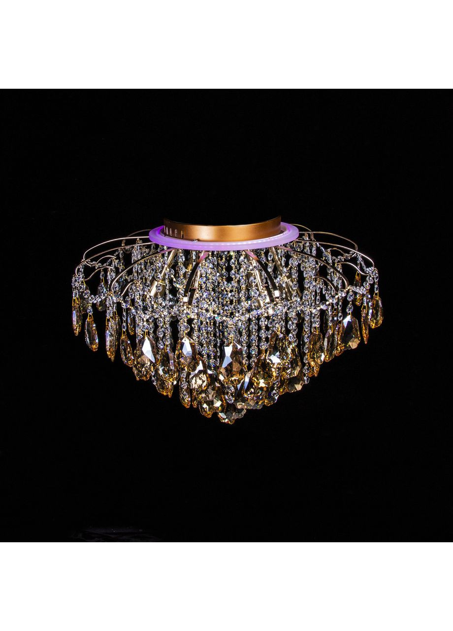 Хрустальна люстра з LED-підсвіткою на 6 лампочок (золото) E2024/6+6/FG No Brand (352230208)