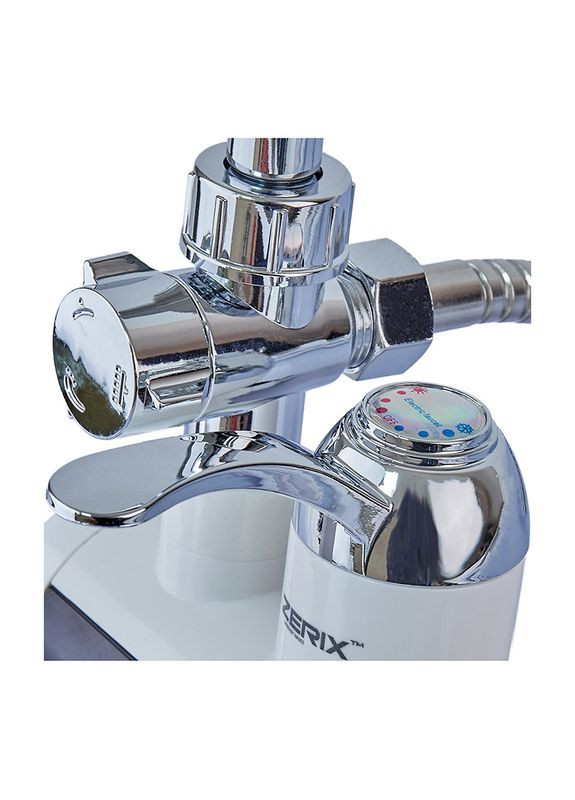 Водонагреватель 3 kW проточн., ELW22EW С ИНД.ТЕМП., на СТЕНУ (со шлангом и воронкой) (ZX4934) Zerix (307496598)