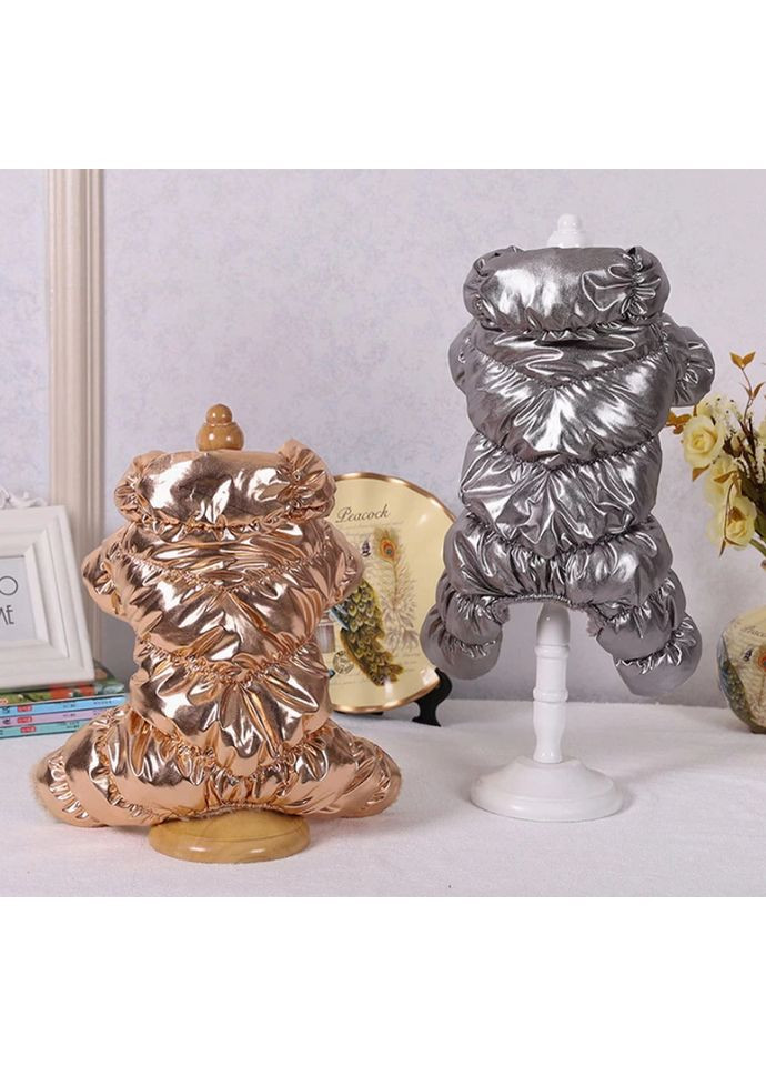 Теплый зимний комбинезон для собак на флисе, размер XL, свет. No Brand (368710580)