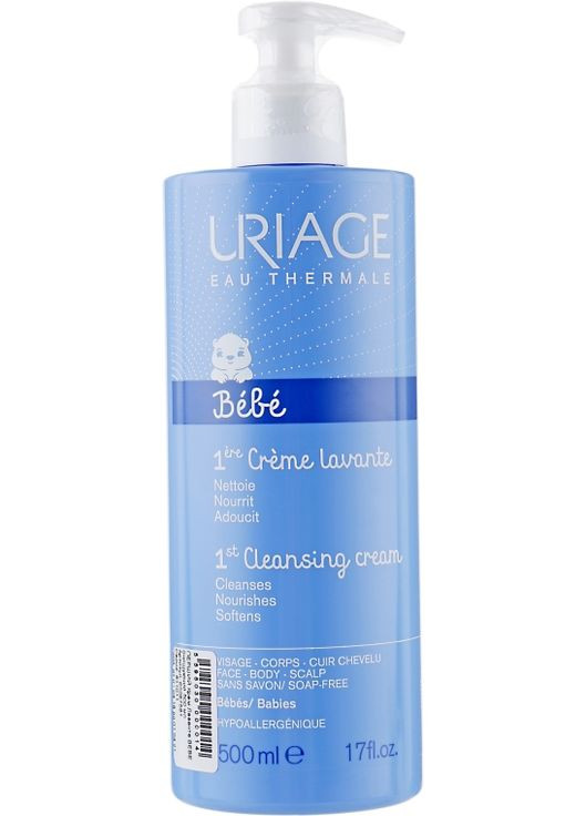 Очищуючий мильний крем для дітей і немовлят Babies Cream Lavante 500ml (25041-92068) Uriage (368601961)