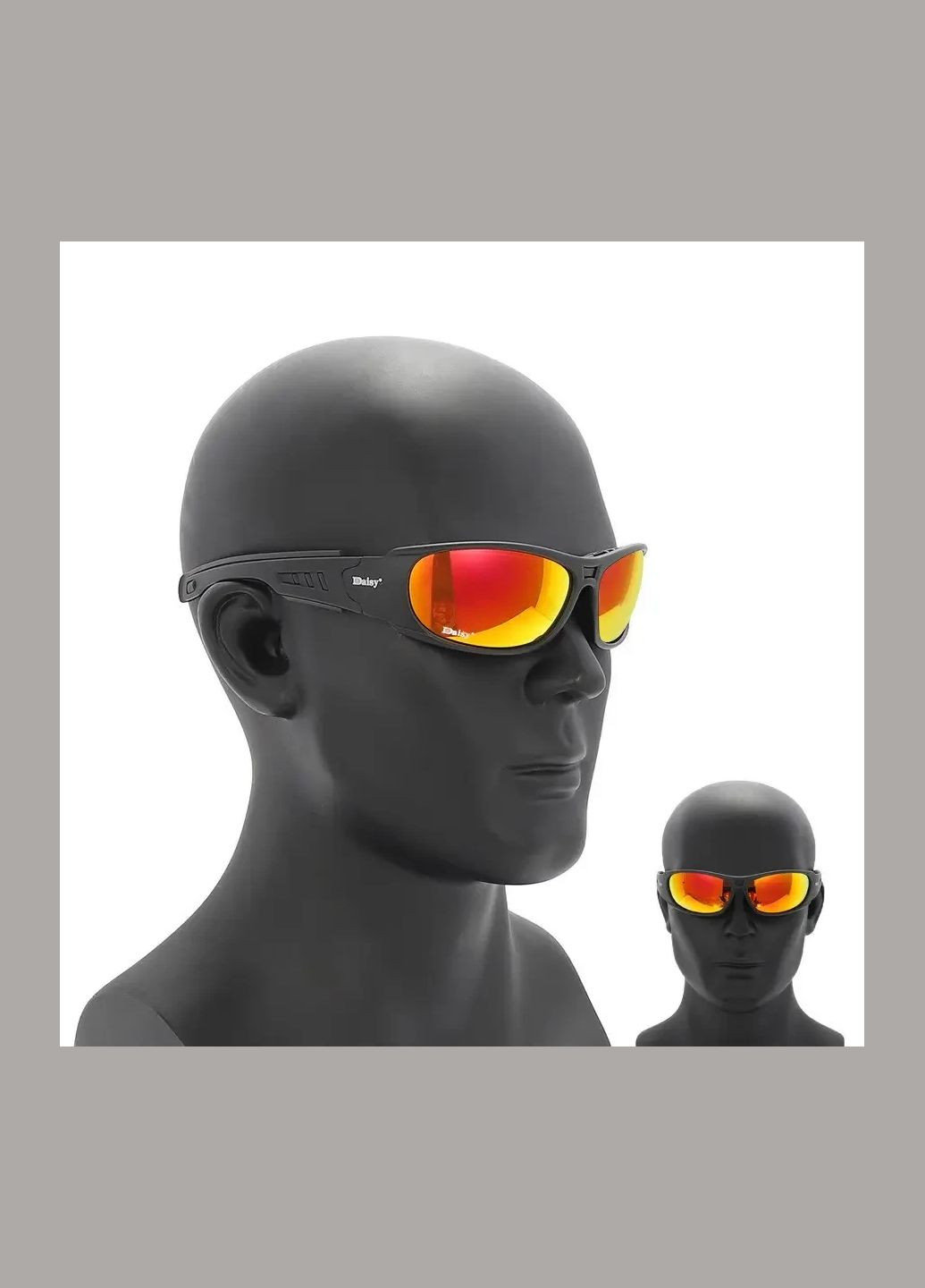 Захисні тактичні окуляри з поляризацією C6 Black + 4 комплекти лінз Daisy (329741360)