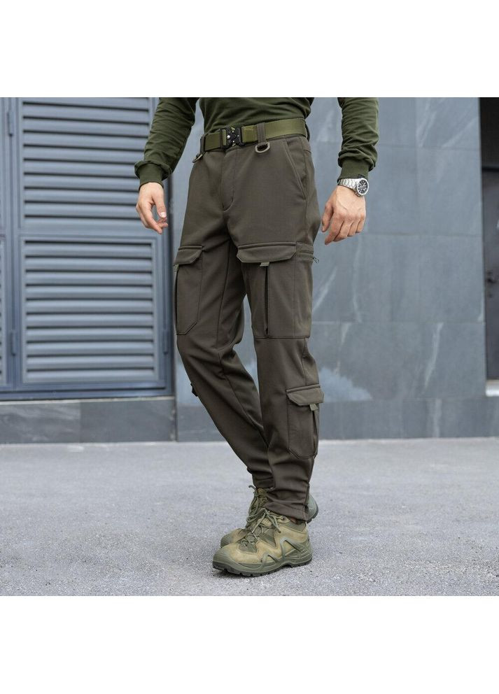 Армійські чоловічі штани Карго 9 кишень хакі No Brand (356509158)