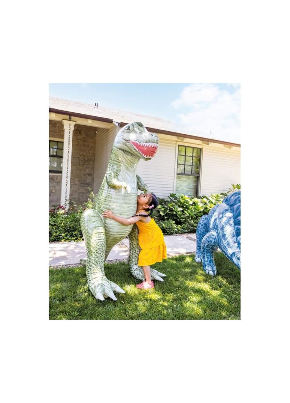 Дитяча надувна фігура 147 x 109 x 76 см Тиранозавр 48593-green-tyrannosaurus Intex (362961698)