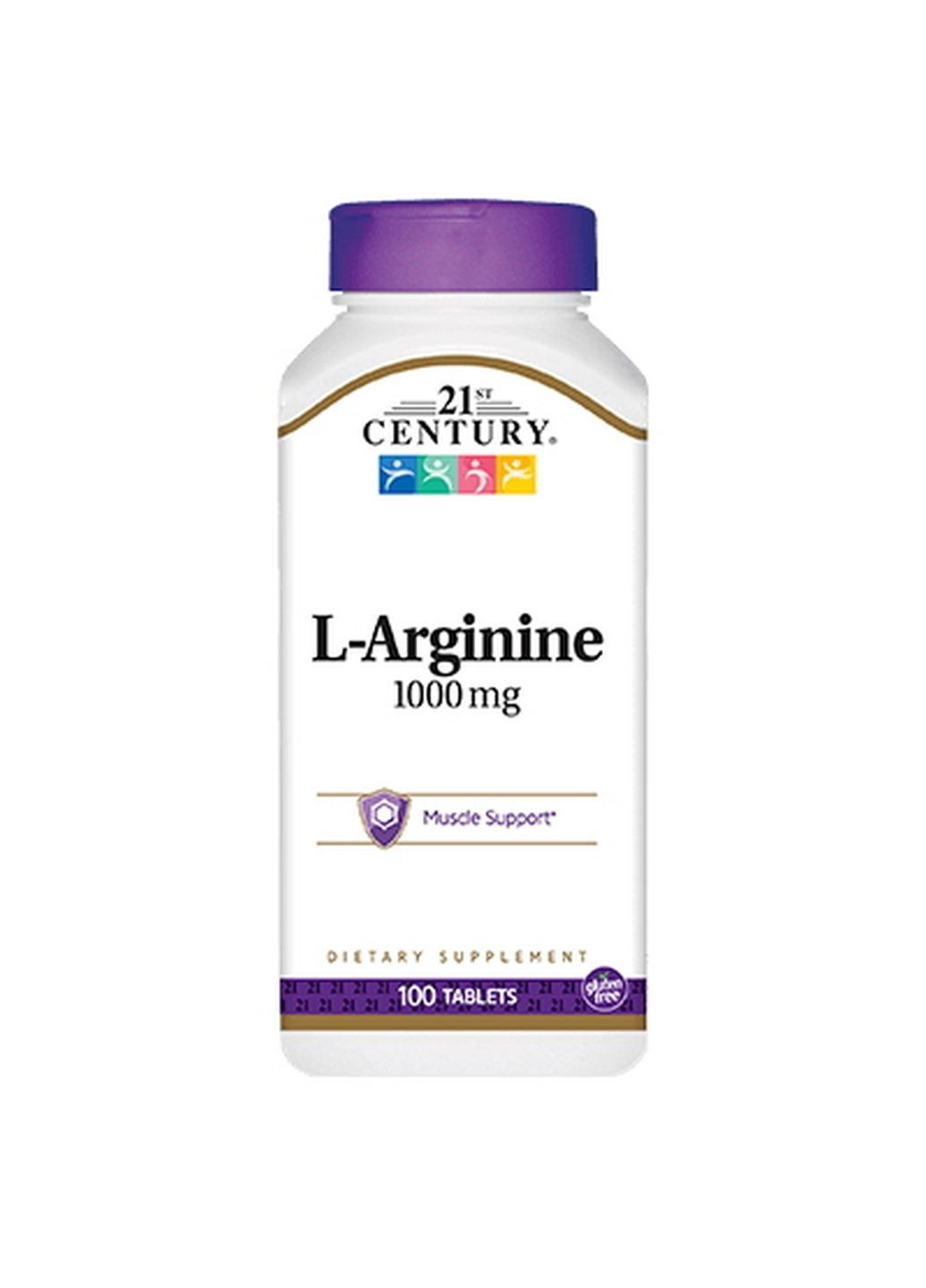 Амінокислота L-Arginine 1000 mg, 100 таблеток 21st Century (293342569)