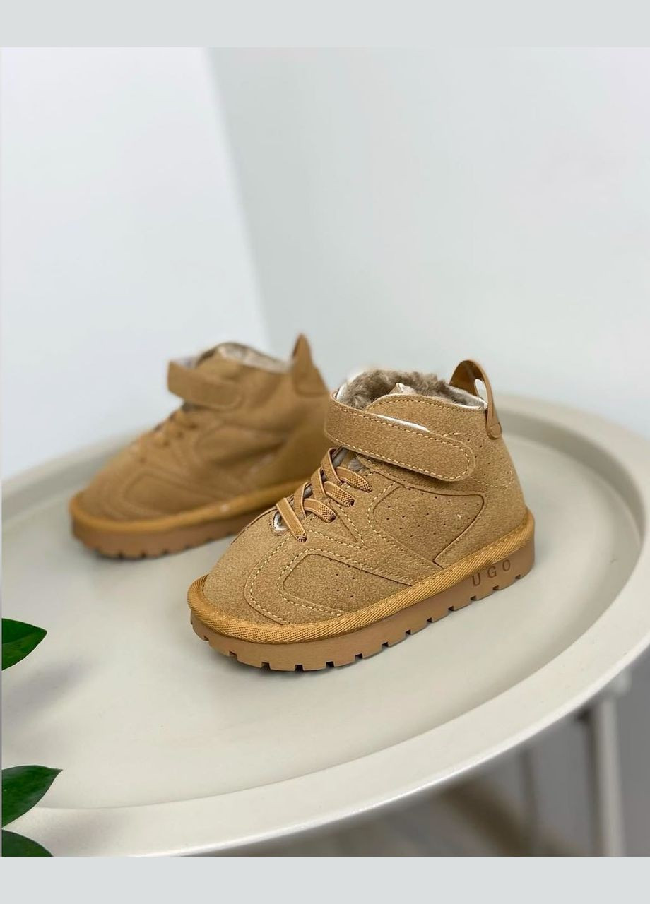 Чоботи зимові дитячі рижі 1200 No Brand (315005921)