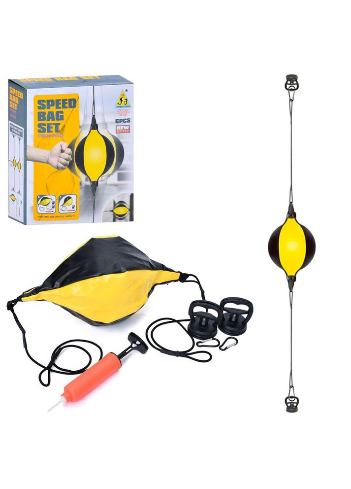 Боксерський набір боксерська груша на розтяжках, кошик, насос, MR 1259 Metr+ (326741409)