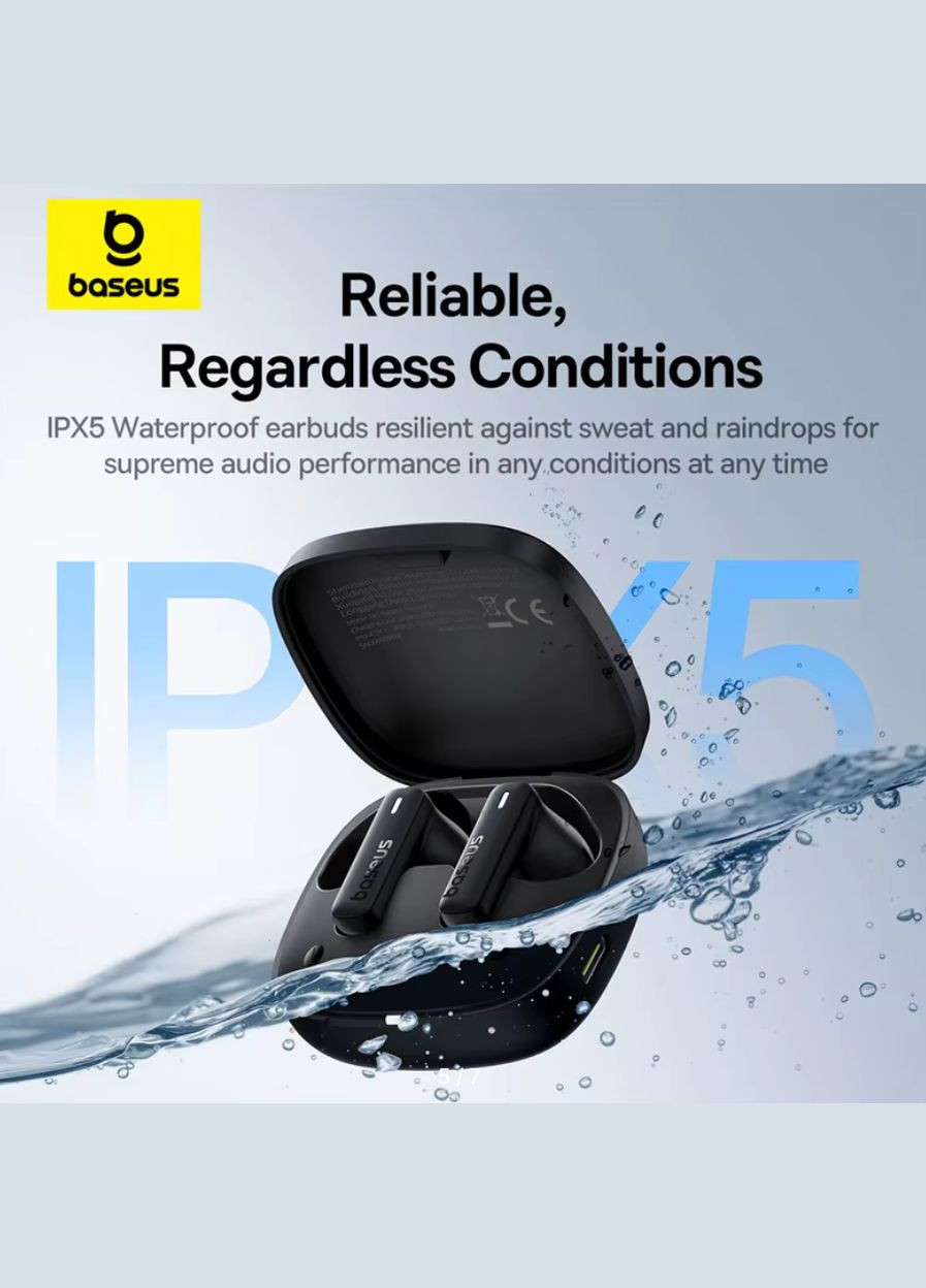 Бездротові навушники W28 ANC Bluetooth 5.4 Blue Lenovo (323137182)