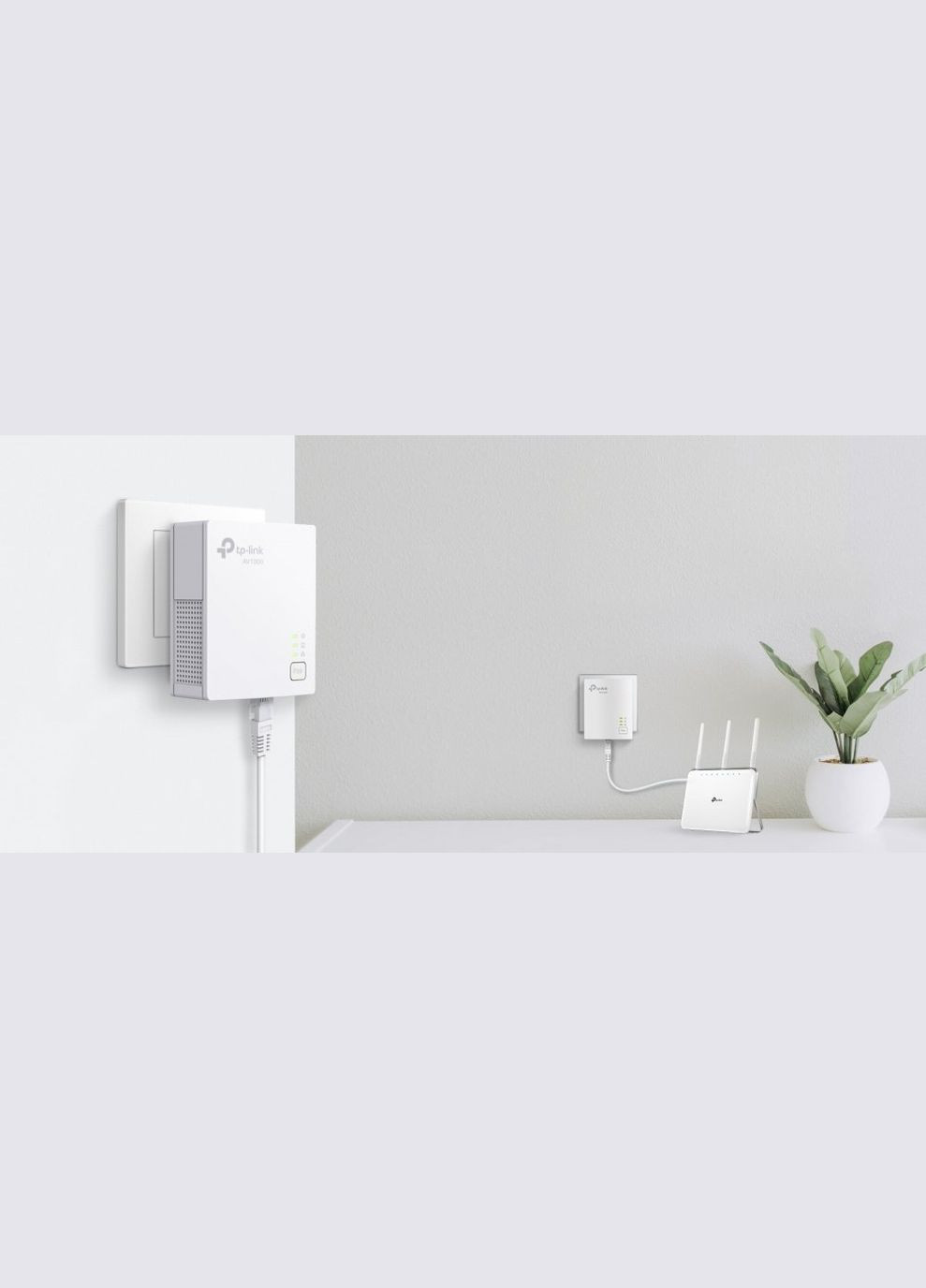 Комплект Адаптерiв Powerline TL-PA7017KIT AV1000, 1xGE, (TL-PA7017 2шт) TP-Link (314780239)