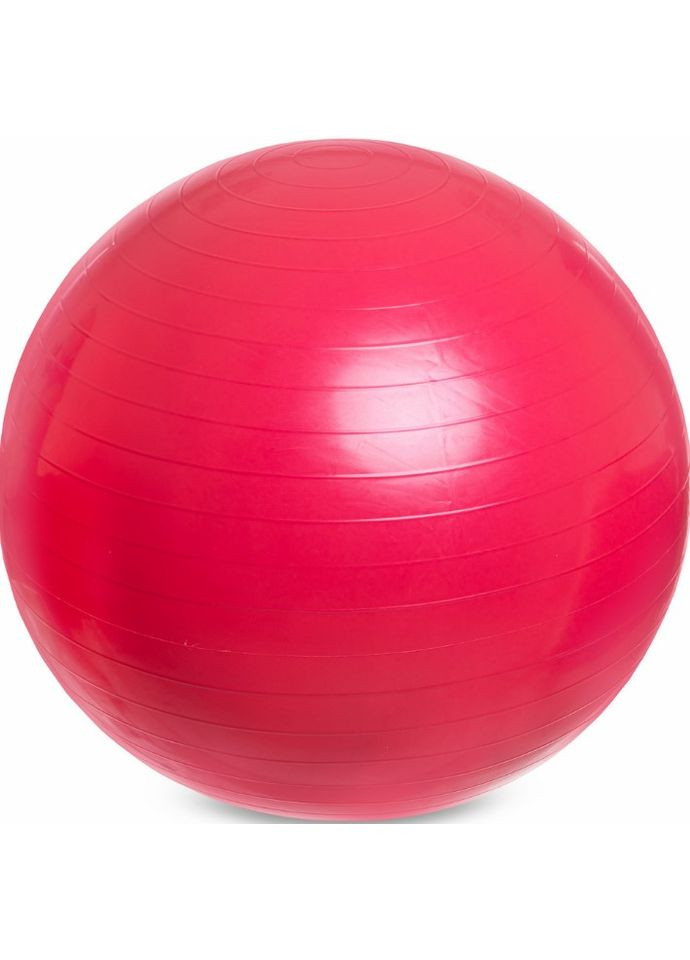 Фитбол мяч для фитнеса глянцевый Розовый (диаметр 65 см) FI-1980-65-06 Zelart (367617648)