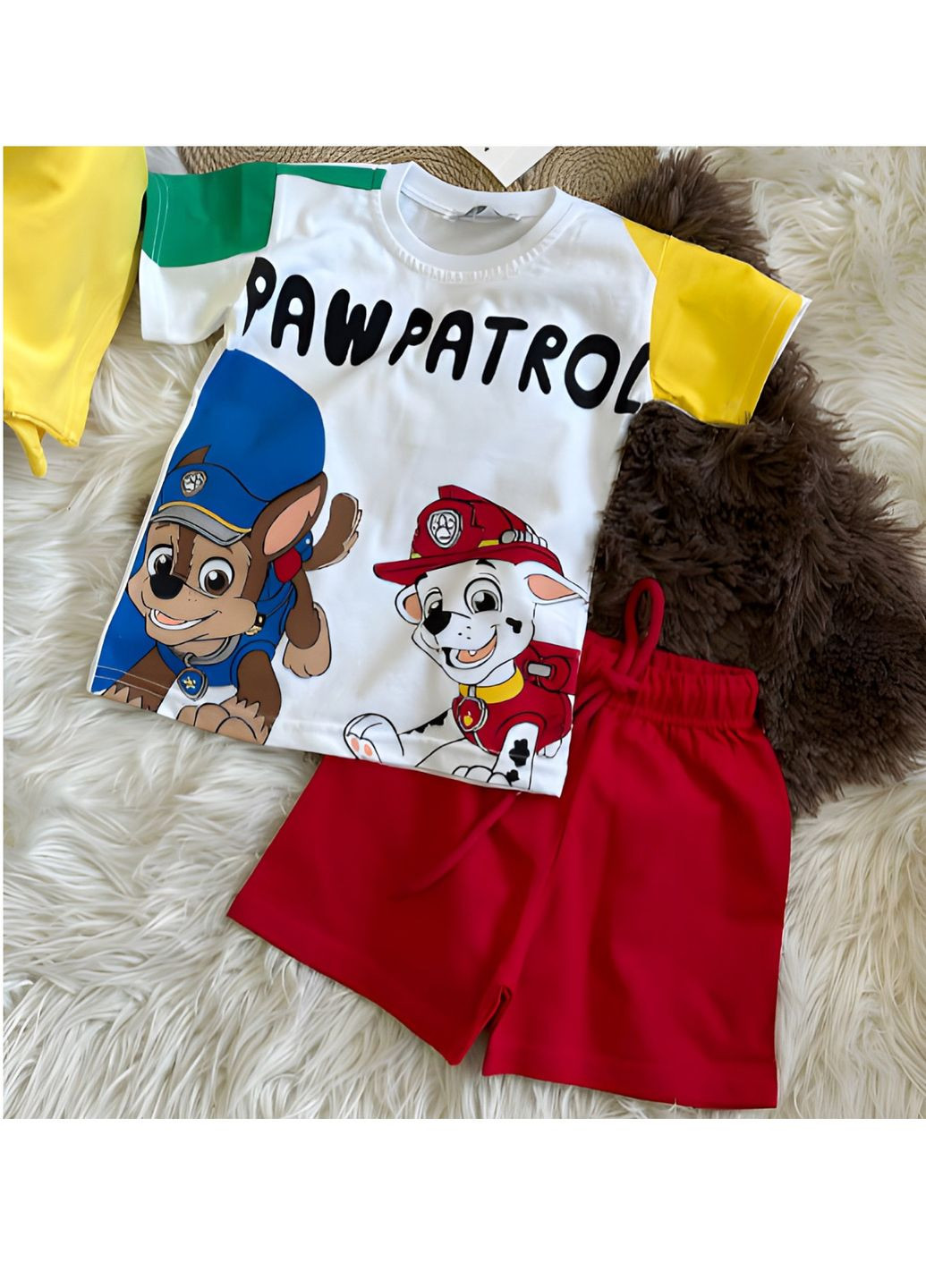Комплект (футболка, шорти) Paw Patrol (Щенячий Патруль) TRWPA98876536 Disney футболка+шорти (293377211)