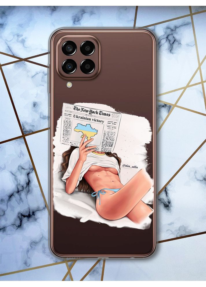 Чехол на Samsung Galaxy M33 5G Девушка с газетой (принт 31) Creative (359490631)