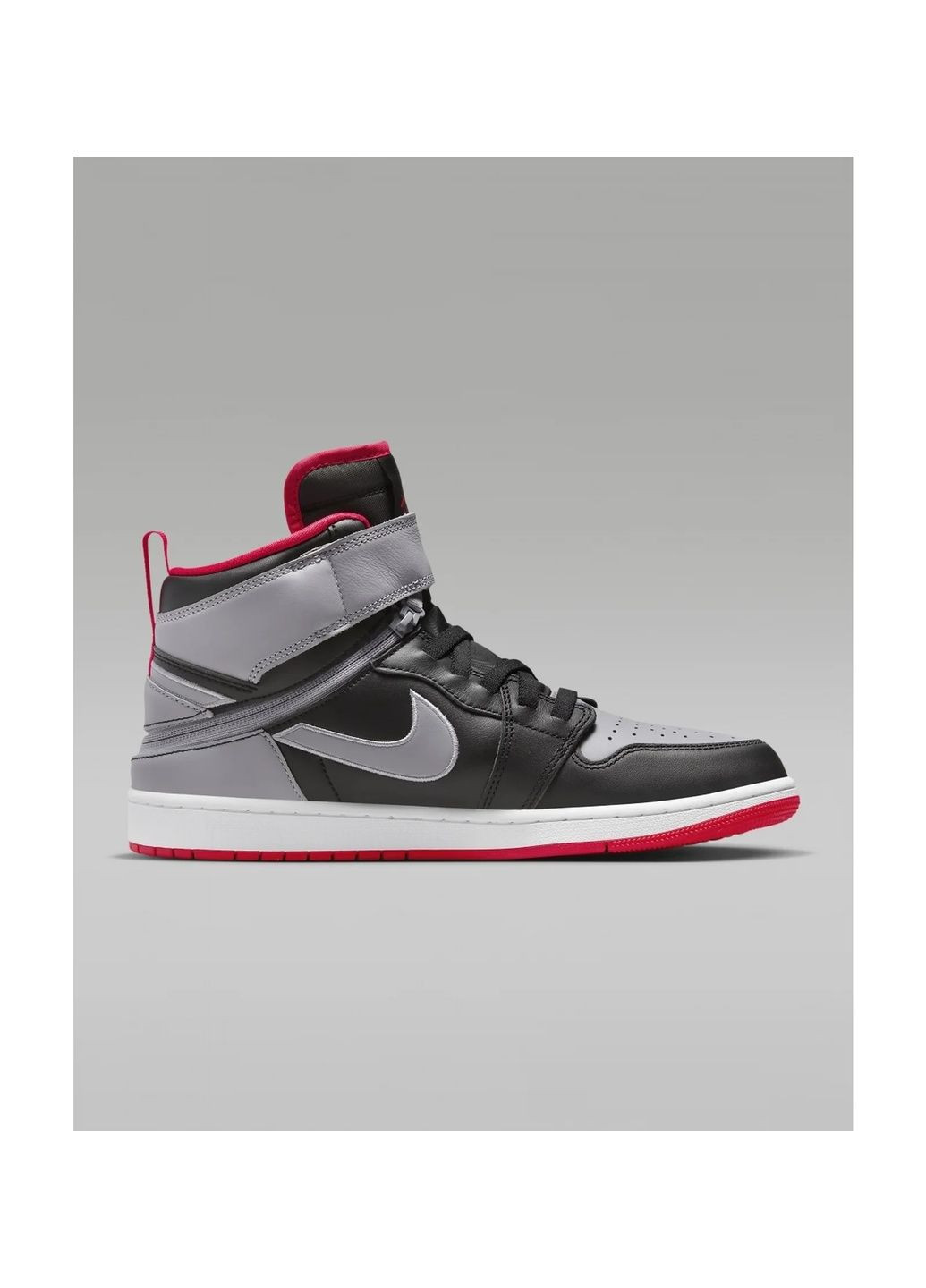 Чорні кросівки чоловічі 1 hi flyease black/grey Air Jordan