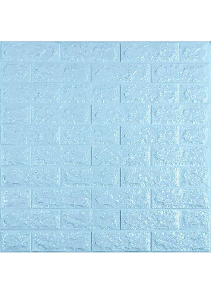 3D панель самоклеюча 700х770х7мм цегла Блакитна (005-7) love-shopping Sticker Wall (354658438)