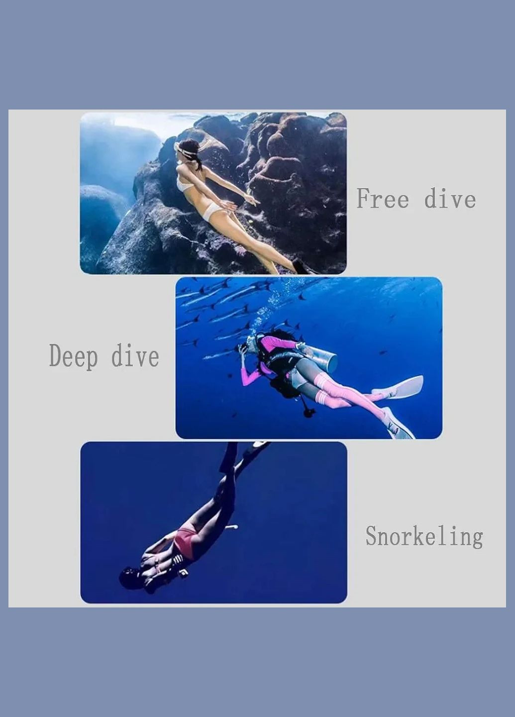 Профессиональная подводная маска для дайвинга с держателем для GoPro Black No Brand (336184249)