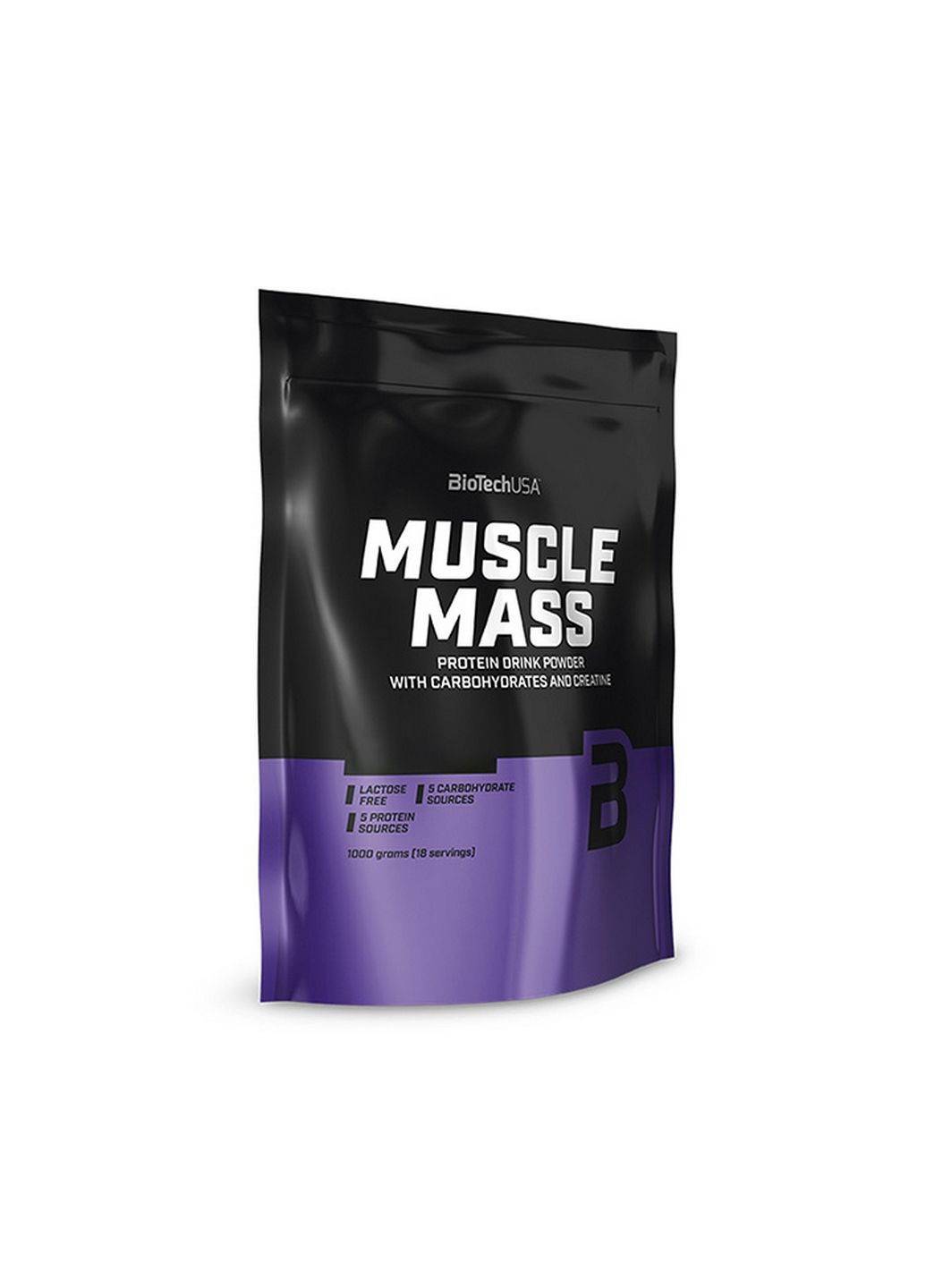 Гейнер Muscle Mass, 1 кг Клубника Biotech (296260837)