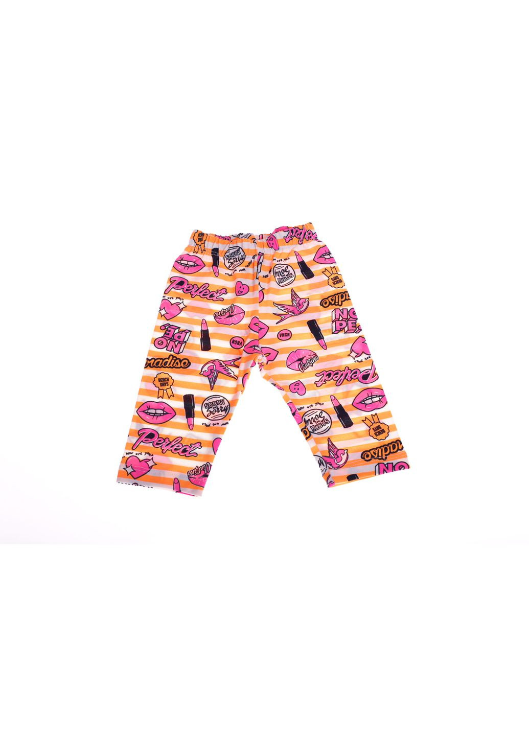 Велосипедки для девочки трикотажные в полоску оранжевые 86 см (31160) BABYKROHA (297199886)