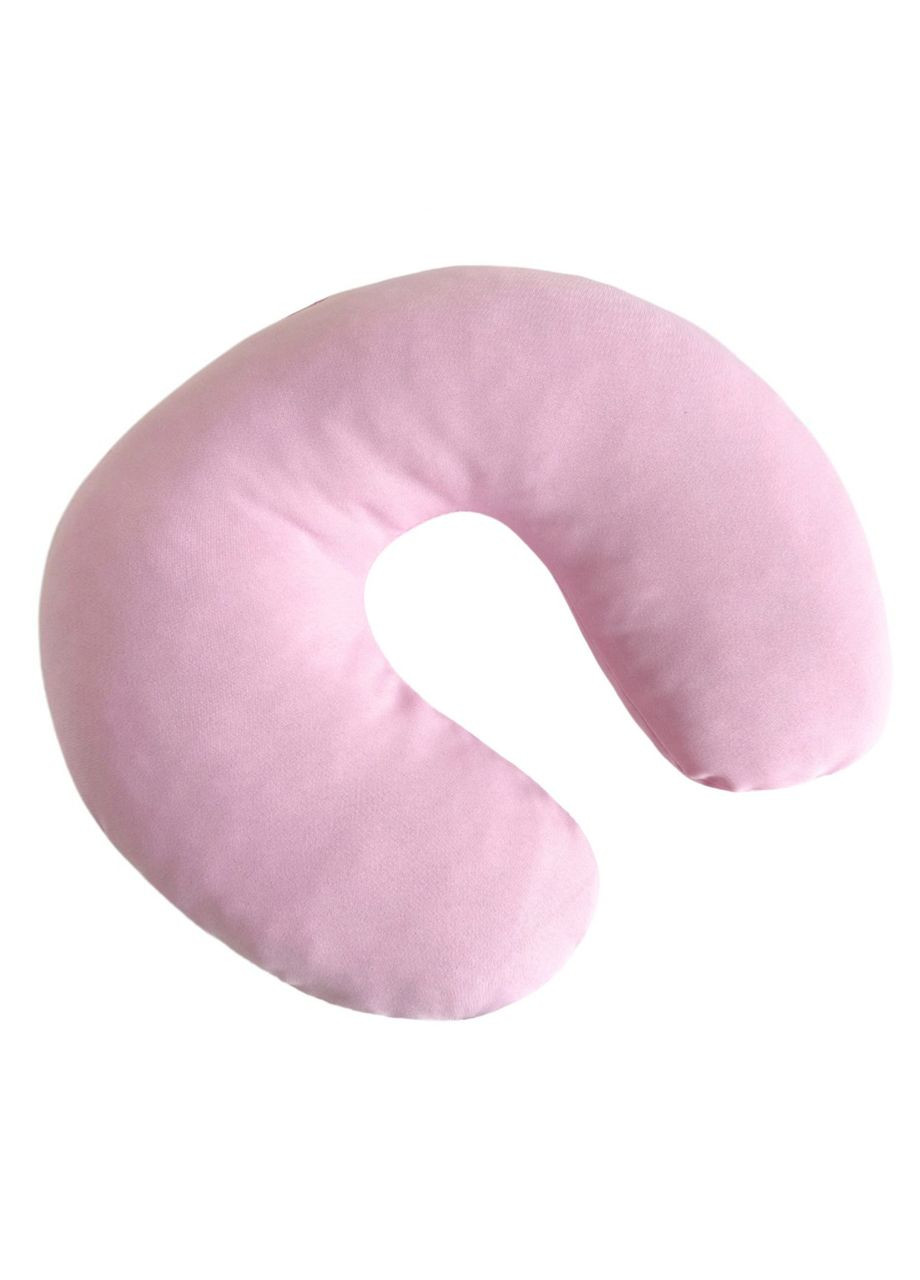 Подушка для подорожей 30х33 см Світло рожева No Brand (324830659)