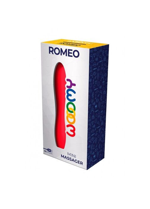 Мини-вибратор Romeo, очень мощный, 10 режимов работы Wooomy (297587709)