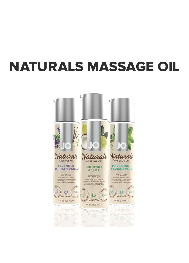 Масажна олія System JO - Naturals Massage Oil - Coconut & Lime (120 мл) No Brand (303908577)