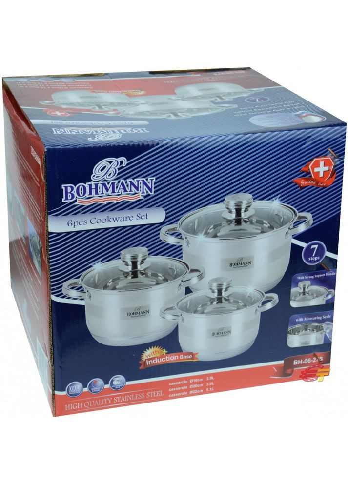 Набор кухонной посуды BH-06-275 (6 предметов) Bohmann (334009140)