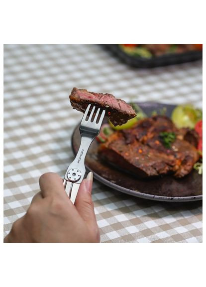 Набір туристичного посуду C2 2 in1 (ложка, виделка) (RoxC2) Roxon C2 2 in1 (ложка, виделка) (369880530)