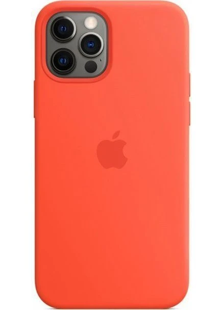 Чохол Silicone Case з MagSafe для Apple iPhone 12/12 Pro (Electric Orange) ААА [58387] No Brand (400982959)