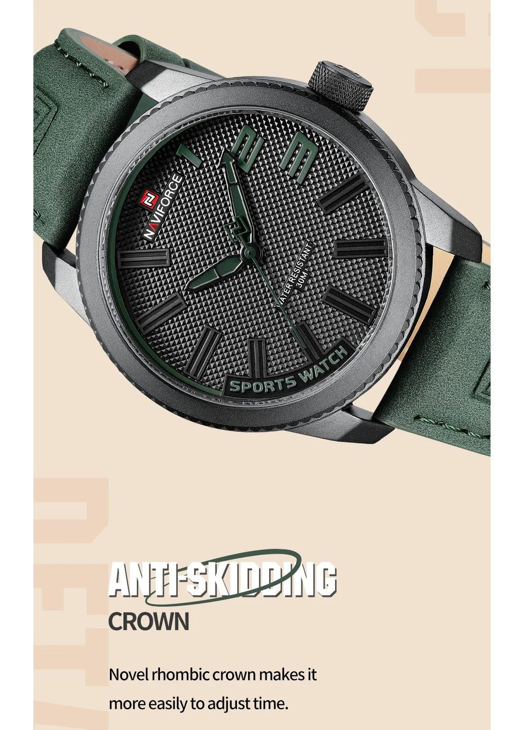 Наручные часы NAVIFORCE NF9202L – Армейский Стиль 46 мм No Brand (364273202)