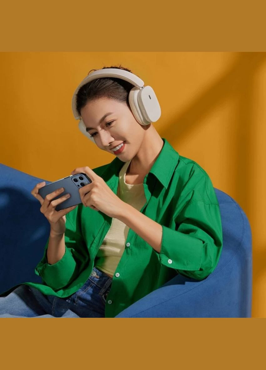 Бездротові навушники Rice White (NGTW230002) Baseus Bowie H1 Noise-Cancelling Wireless Headphones (324067154)