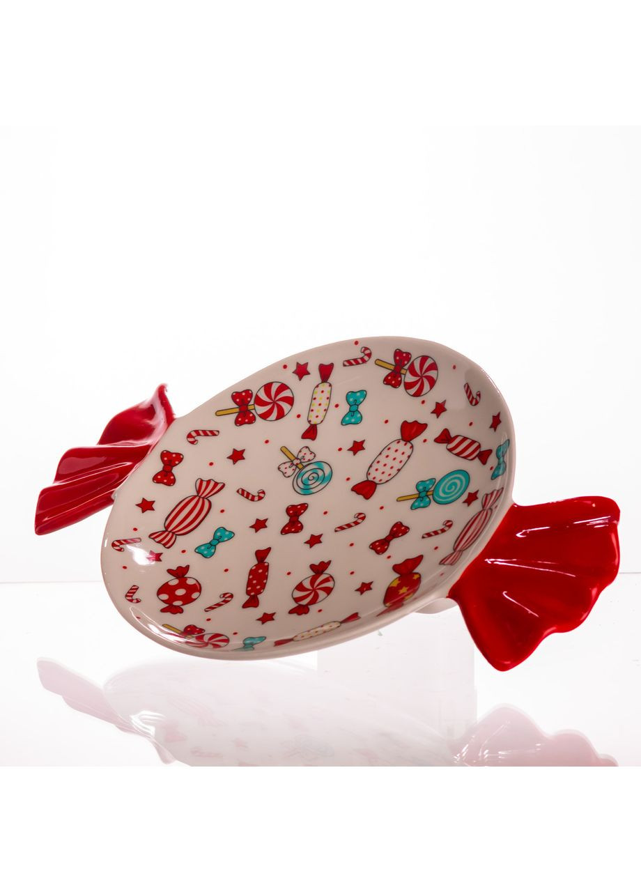 Новорічна тарілка з порцеляни Merry Christmas Ø15.5 см тарілка для десертів тарілки різдвяні CR-1-24 Yiwu (372716282)