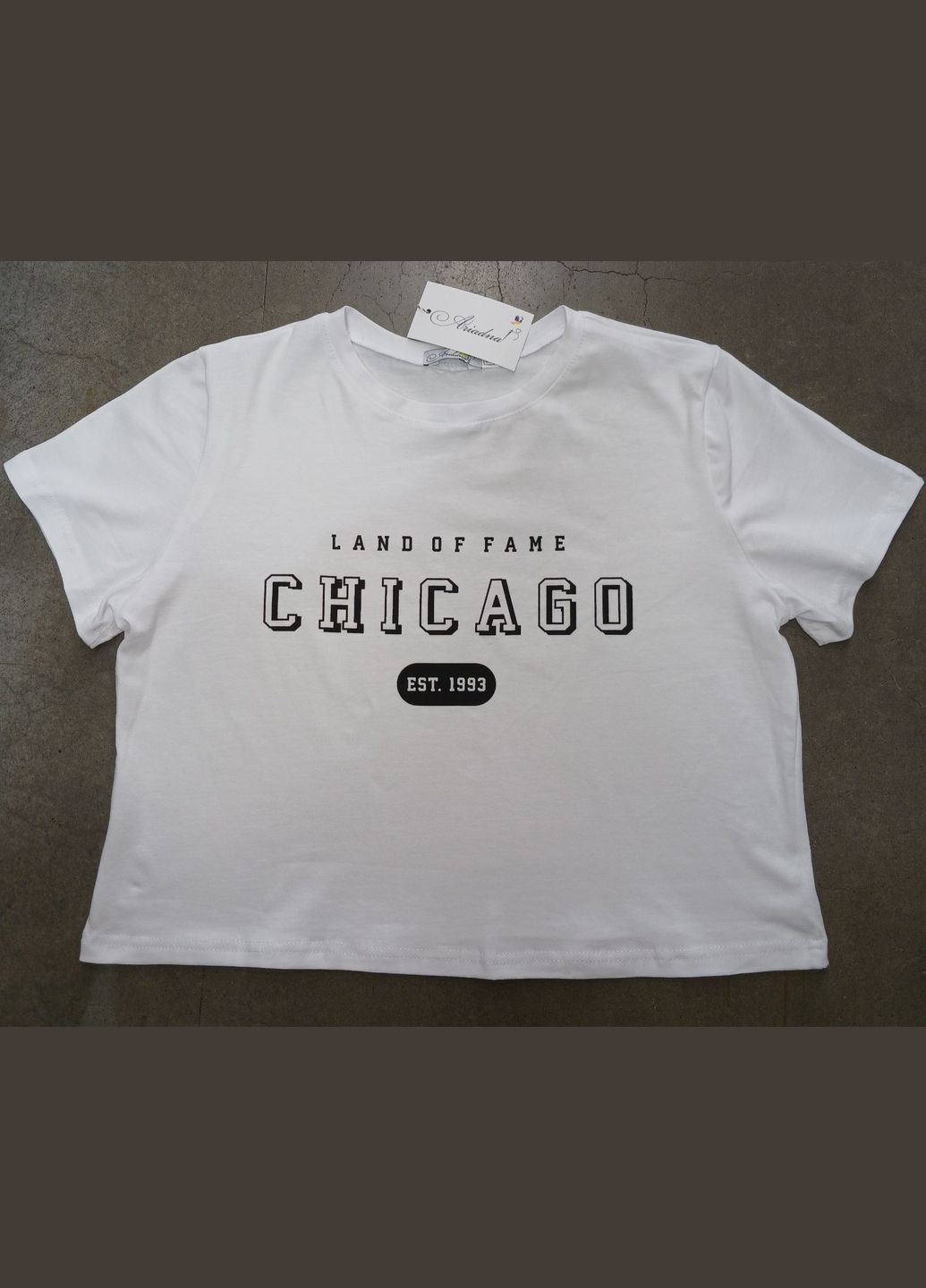 Біла футболка топ chicago біла You Best