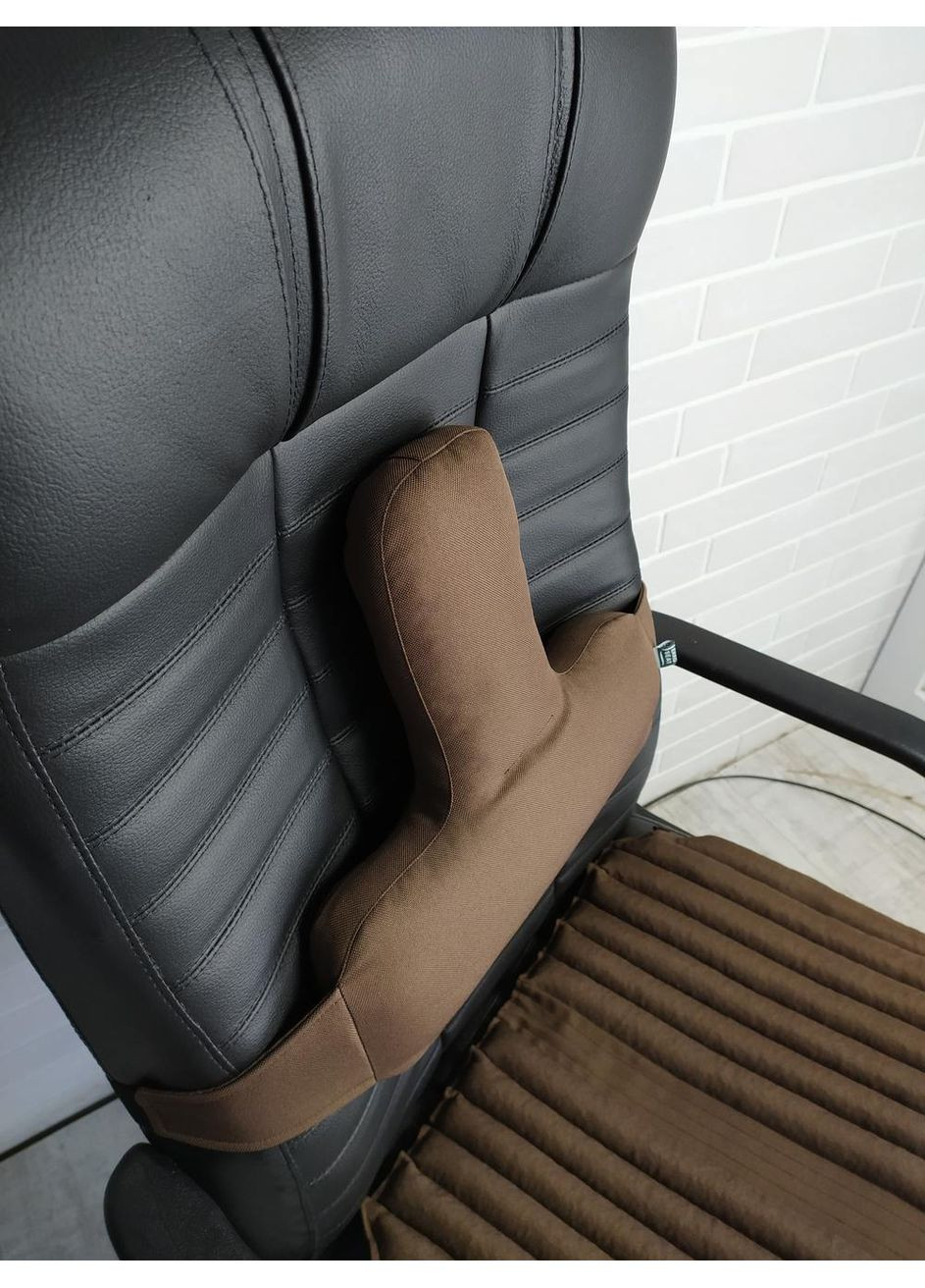 Эргономичные подушки EKKOSEAT на кресло руководителя (Сидение и спинка). Набор 2 Коричневый. SF-1G2H-303 Ekko Seat (353718932)