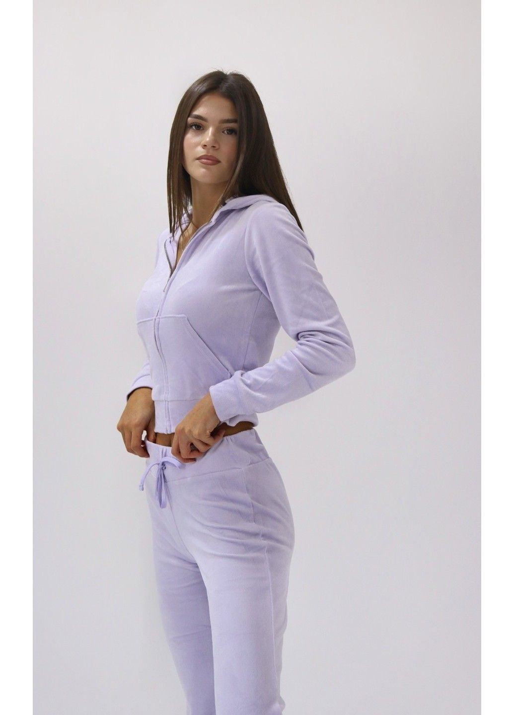 Женский велюровый спортивный костюм Н&М (56771) М Фиолетовый H&M (284799624)