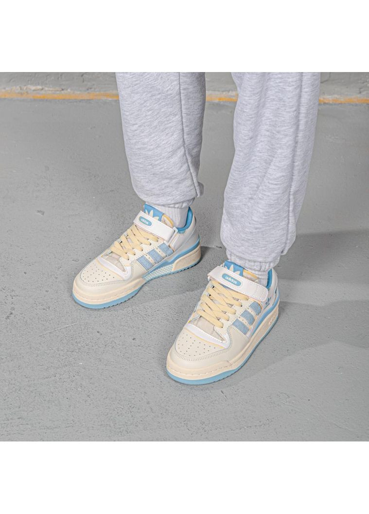 КРОСІВКИ ЖІНОЧІ ADIDAS FORUM 84 LOW CAROLINA BLUE АДІДАС ФОРУМ 84 No Brand бежеві демісезони (369390760)