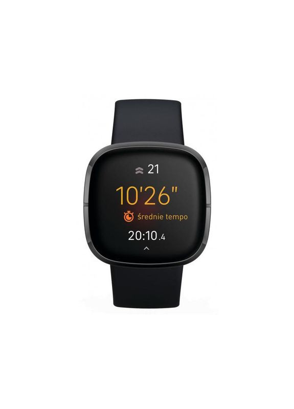 Смартгодинник Sense Carbon/Graphite Stainless Steel (FB512BKBK) Fitbit (315601325)
