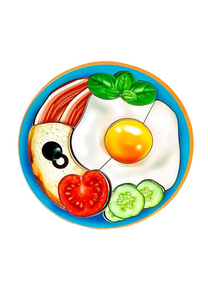 Дерев'яний пазл-сортер "Сніданок" (ПСД137) PSD137 Ubumblebees (367964626)