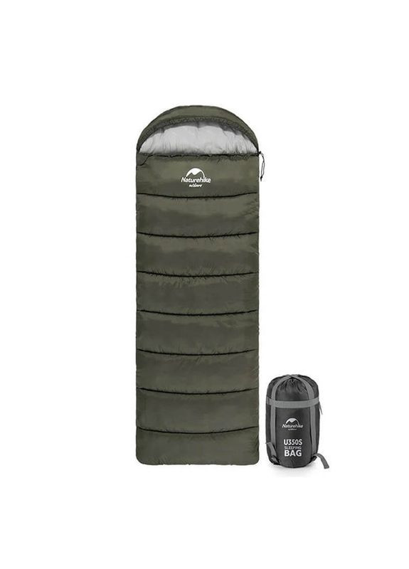 Спальный мешок U150 NH20MSD07 (11°C) левый зеленый 220 см (6927595764398-L) Naturehike (360642978)