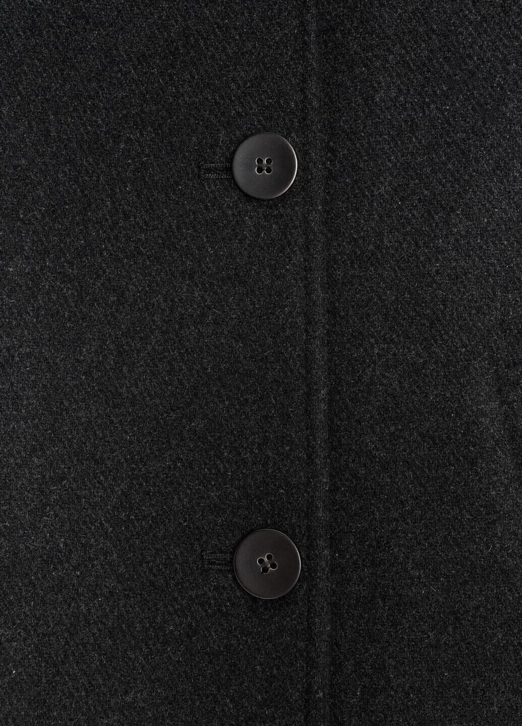 Темно-серое демисезонное Пальто Zara