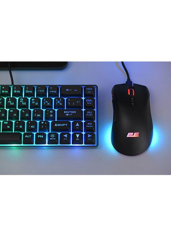 Миша MG350 WL RGB USB Black (2E-MG350UB-WL) 2E Gaming (315622800)