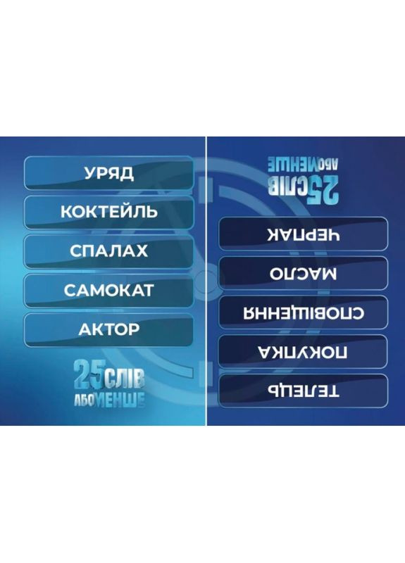 Настольная игра 25 Слов или Меньше (25 Words Or Less) (рус) ( ) Gamesly gmsly0010 (370762868)