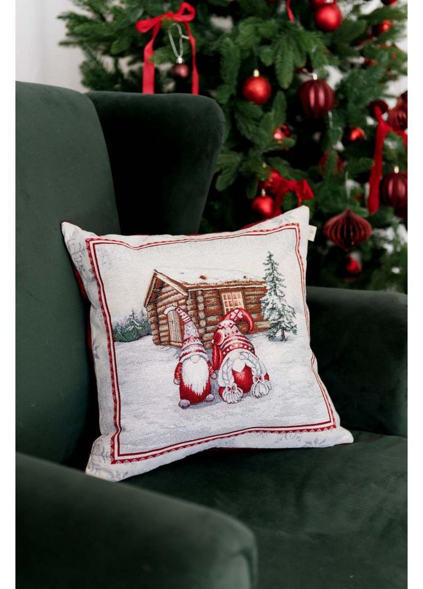 Подушка декоративная Snowfall Пара гномов возле избушки 45х45 см Прованс (366970000)