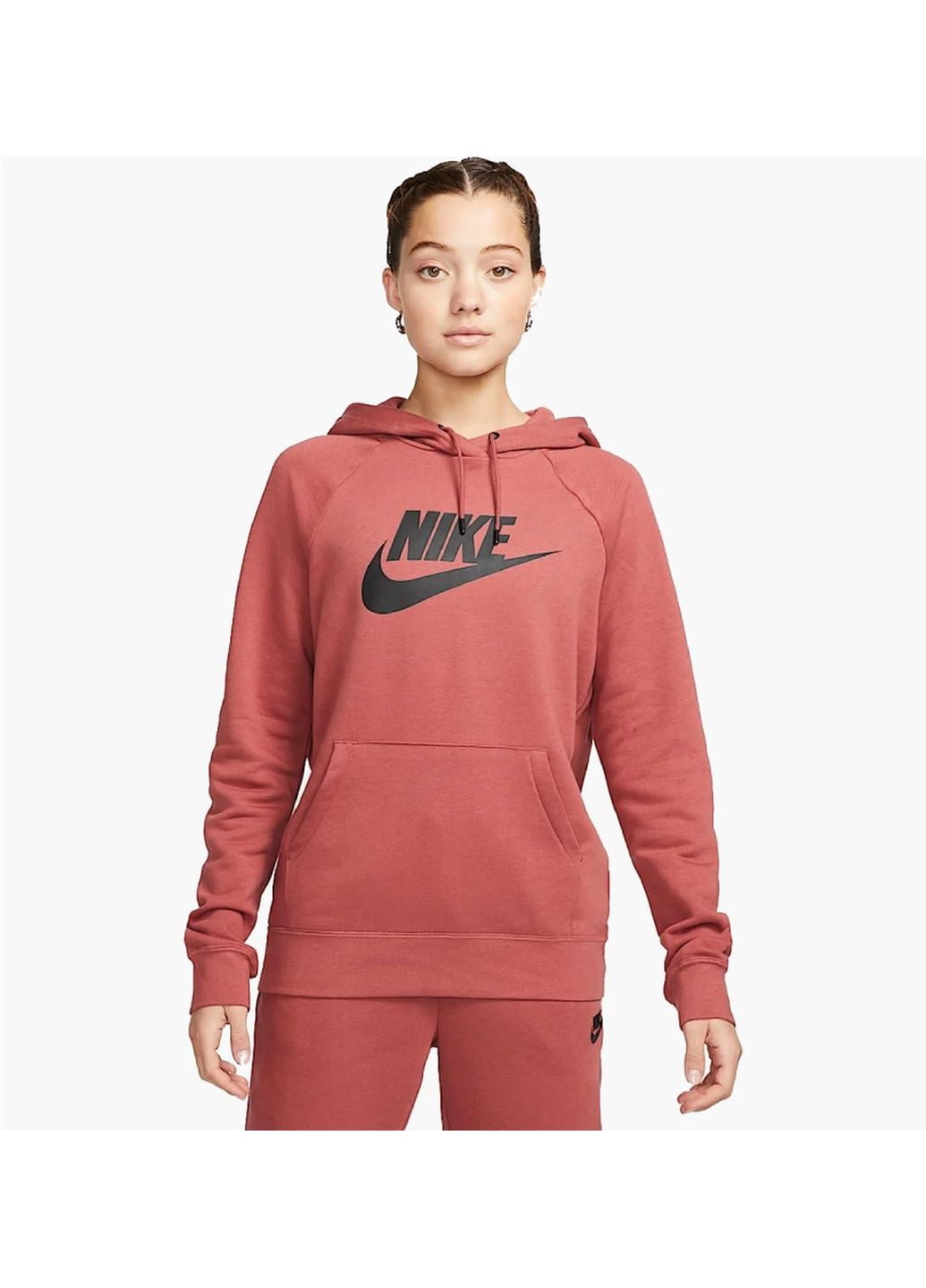 Худі жіноче Sportswear Essential Fleece Orange Nike (365962488)
