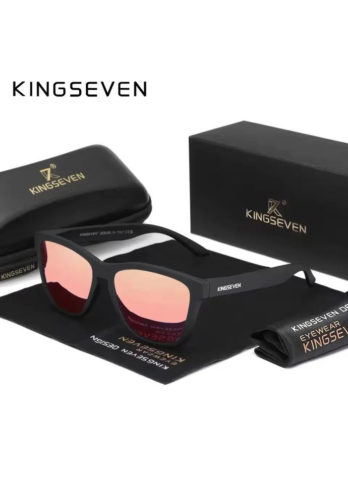 Поляризаційні сонцезахисні окуляри 759 Black Pink KINGSEVEN (361135492)